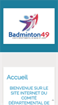 Mobile Screenshot of codep49badminton.fr